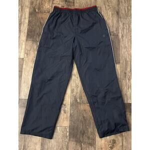 Starter M Track Wind Parachute Pants Grey Red White Y2K Streetwear Baggy Loose